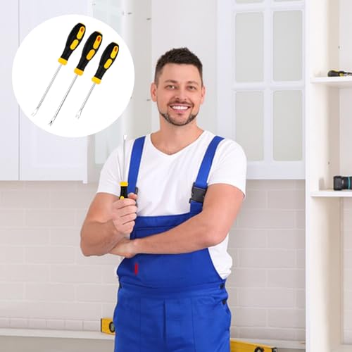 Labmilon 4 Stück Heftklammern, Polster Konstruktion Nagelzieher Entferner Werkzeug, Klammern, Entklammerer, Klammerentferner mit Tack Abzieher Werkzeug, Enthefter, Nagelheber, Klammerheber