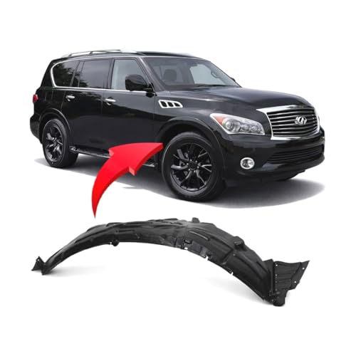 Image of FitParts Compatible with Infiniti QX80 2017-2024 Front Right Fender Liner