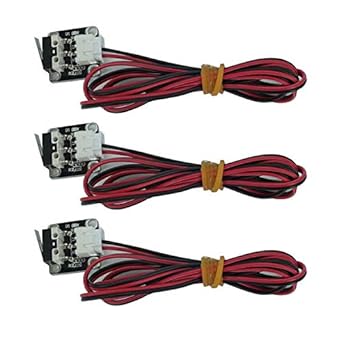 3pcs DEVMO 3D Printer Limit Switch Mechanical Switch Module Endstops Switch with 3 Pins 39.4 inch Cable Compatible with Ramps RepRap Tevo Tornado