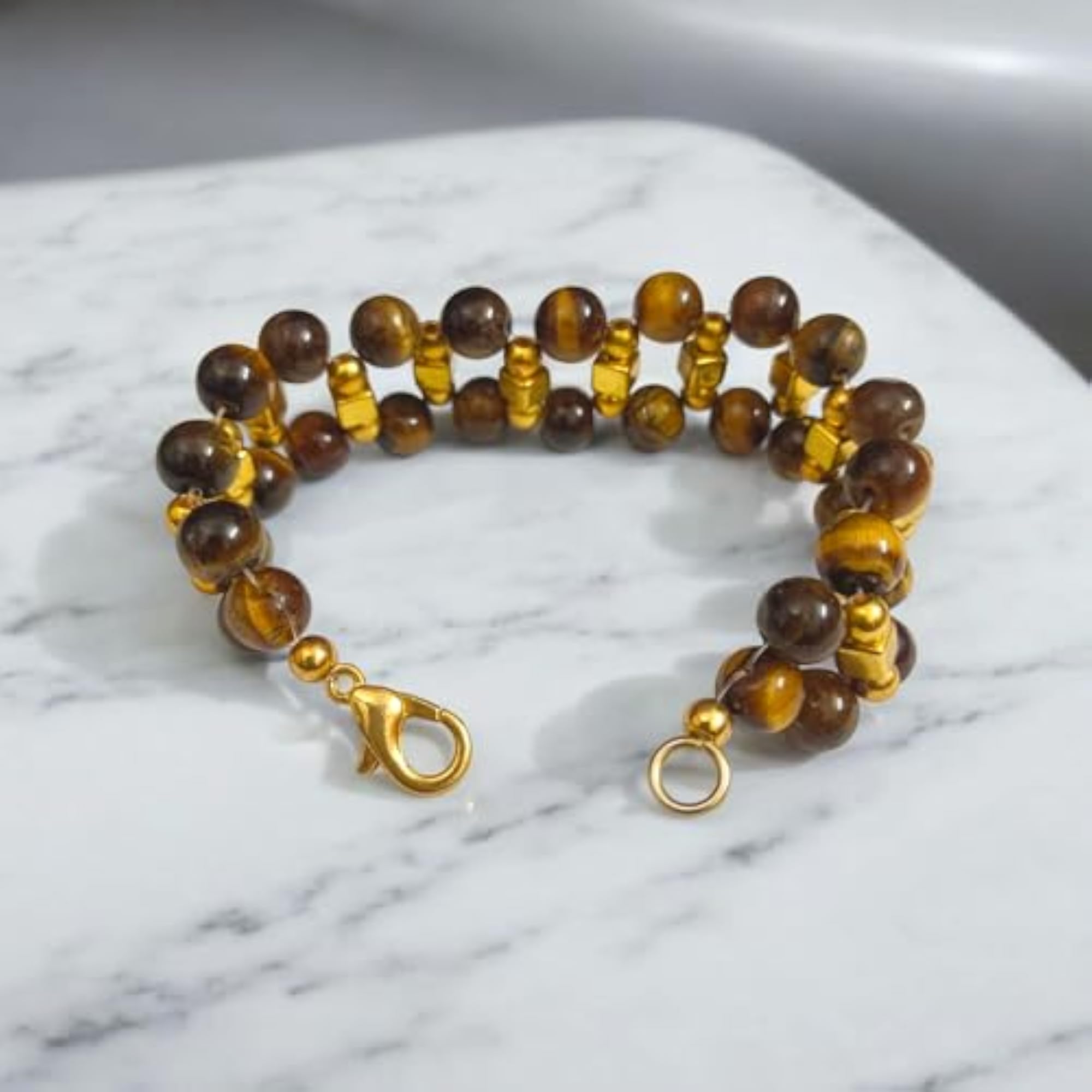 Natural Tiger Eye Bracelet for Strength and Confidence