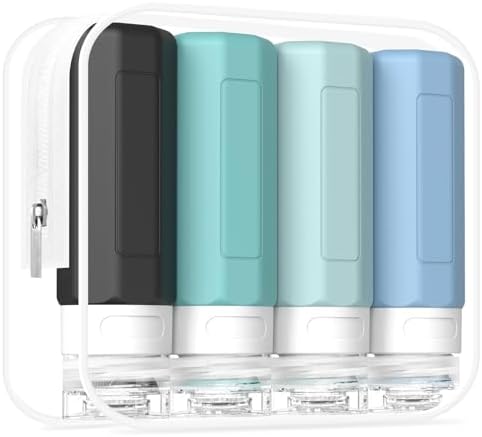 Contenitori Da Viaggio TSA Redfly - Kit Silicone Per Creme E Liquidi