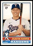 2025 Topps Heritage #114 Dustin Harris NM-MT RC Rookie Rangers