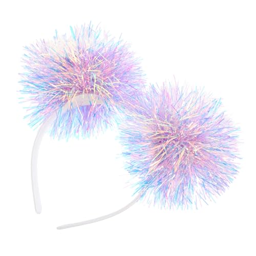 Bandeau festif en fer flexible pourpre un accessoire cheveux mignon et ajustable