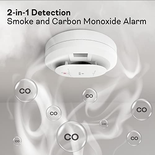 Kidde Hardwired Smoke & Carbon Monoxide Detector, Aa Battery Backup, Interconnectable, Led Warning Light Indicators, 4 Pack #TOP1