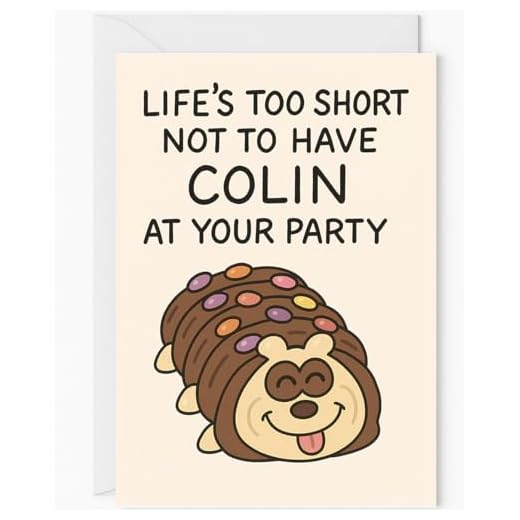 Funny Colin Birthday Card for All Ages