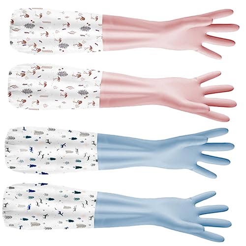 Ipetboom 2 Pares De Guantes De Alambre Exfoliantes Para Lavavajillas Guantes De Cocina Guantes De Refrigeración Utensilios De Cocina Paño De Seda