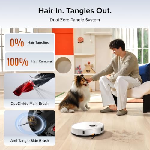 Image of roborock 2026 New Qrevo 2 Pro Robot Vacuum and Mop, 20,000Pa Suction | FlexiArm Edge Mopping, Zero-Tangle, High-Temperature Mop Self-Cleaning, Smart Obstacle Avoidance, Auto Mop Removal, White