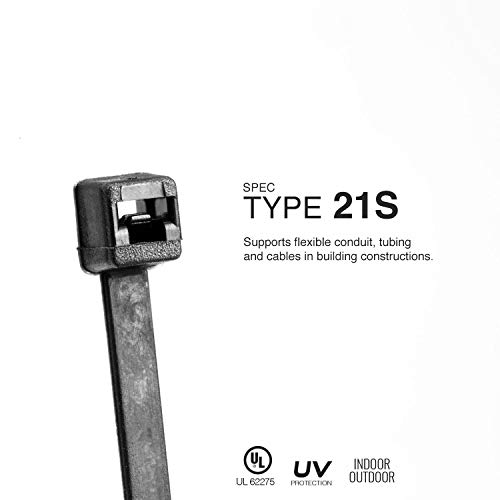 Tr Industrial Contractor Series Uv Cable Ties (100-Piece), 14.6", Type 21S, Made In Usa #TOP2