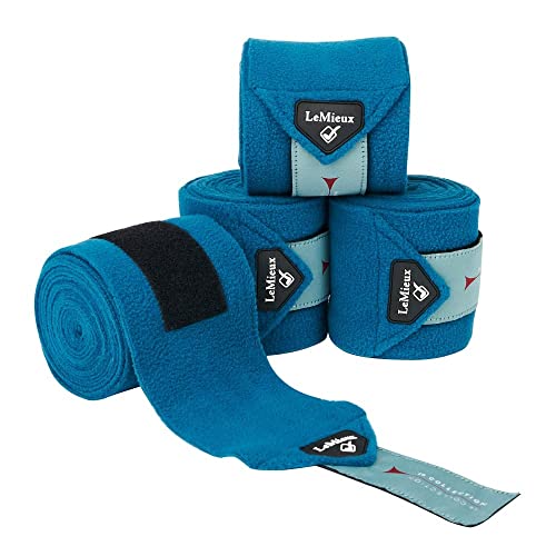 Bandages de polo LeMieux bleu marine pour éviter les blessures du cheval au travail