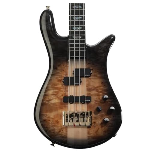 Spector Euro 4 CST Electric Bass Guitar - Natural Black Burst