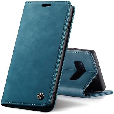 Chocoyi Leather Flip Wallet Phone Case Cover for Huawei P30 Pro, Magnetic Closure Case Cover with Stand function and Card Slots.-Blue