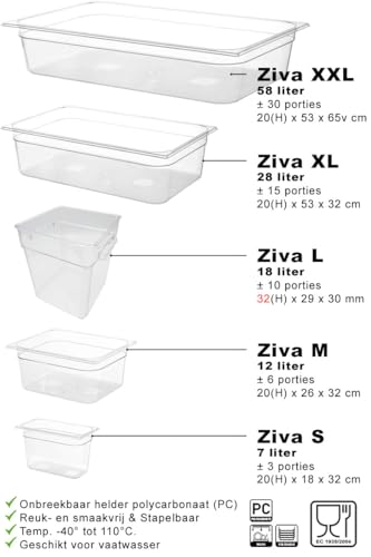 Ziva Sous Vide Water Set - Reservoir + Deksel (7L) - Afbeelding 5