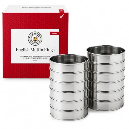 King Arthur Baking Company English Muffin Rings, Stainless S...