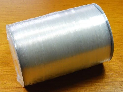 卸売り超お徳用　のびるテグス　透明クリアー　太さ０．５ｍｍ　長さ１０００ｍ巻き