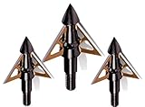 New Archery Products NAP Thunderhead Nitro Broadhead Fixed Blade 100 Grain 3 Blade Trophy Tip 3 Pack