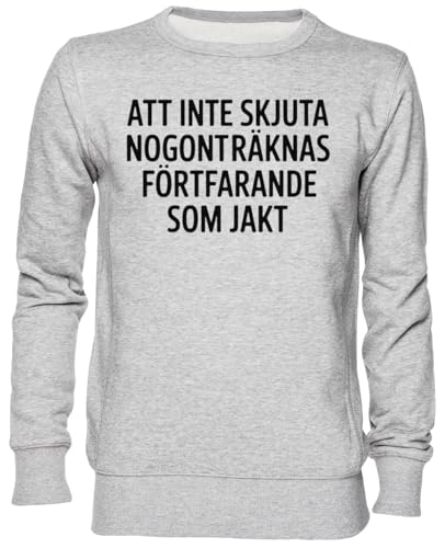 Gris sweat-shirt jersey unisexe pull jumper avec message imprimé