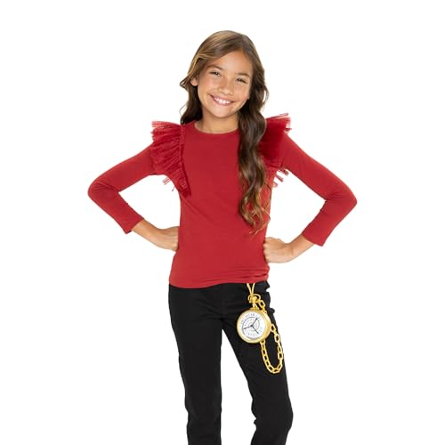 Disney Descendants: The Rise of Red Time Travel Pocket Watch Role Play Accessory Plays Sound and Phrases from The Movie! Clip-On to Take It with You! Ages 3+2