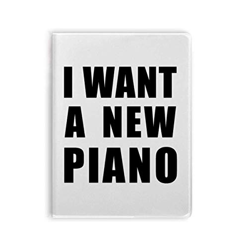 Journal intime couverture souple I Want A New Piano Art Deco une idée cadeau originale