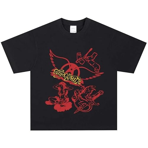 [GTEAIOPANT] Aerosmith �G�A���X�~�X �o���h t�V���c ���b�N �����Y���f�B�[�X T�V���c �ĕ� �� �X�|�[�c �g�b�v�X �v�����g ���� ���n ������� �t�@�b�V���� �j�����p �傫���T�C�Y ���� 5XL