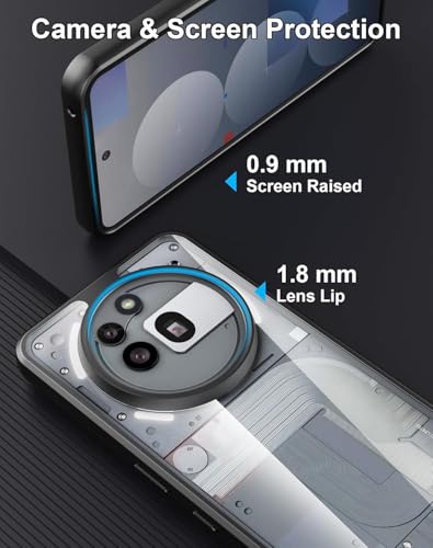 Image of REALCASE Clear Case for Nothing Phone 3a Pro 5G | Transparent Hard PC Back & Soft TPU Bumper | Not Yellowing Shockproof Protective Case Slim Fit Thin Cover for Nothing Phone 3a Pro 5G