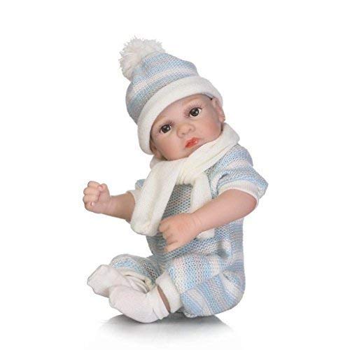 THj 10 Zoll Mini lebensechte wiedergeborene Babypuppen waschbar für Jungen – Bild 3