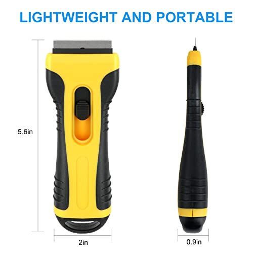 Foto von SIRALMNO Ceranfeldschaber,Herd Glasschaber mit 25pcs Klingen,küchenschaber&glasschaber für Fenster, Farbe, Tapete, Glas, Backofen Herdplatte Kochfeld(Total 27PCS)
