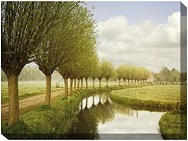 Green and Brown Holland Outdoor Canvas Rectangular Wall Art Decor 30" x 40"