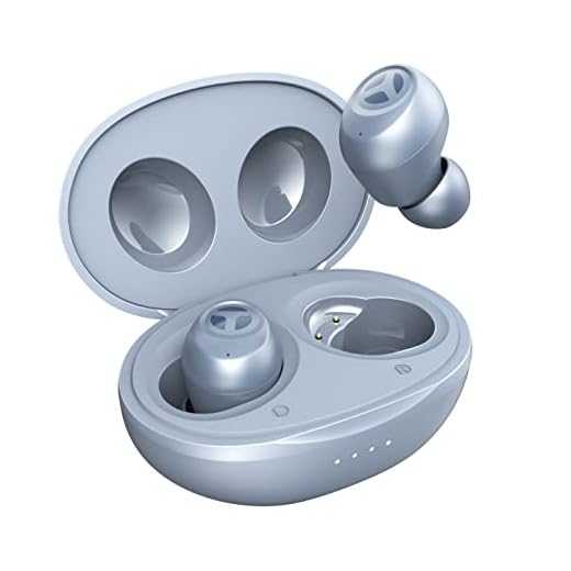 Fones de ouvido TRANYA T10 Pro sem fio, driver de 12 mm com graves profundos premium, modo de jogo de baixa latência, IPX7 à prova d'água, fones de ouvido com Bluetooth 5.1 e carregamento rápido, cinza