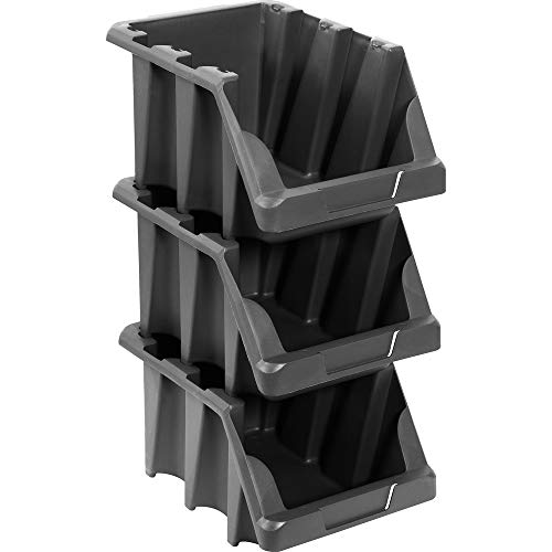 Gaveteiro Plástico, Modelo Prático, Nº 7, Preto, Vonder VDO2661