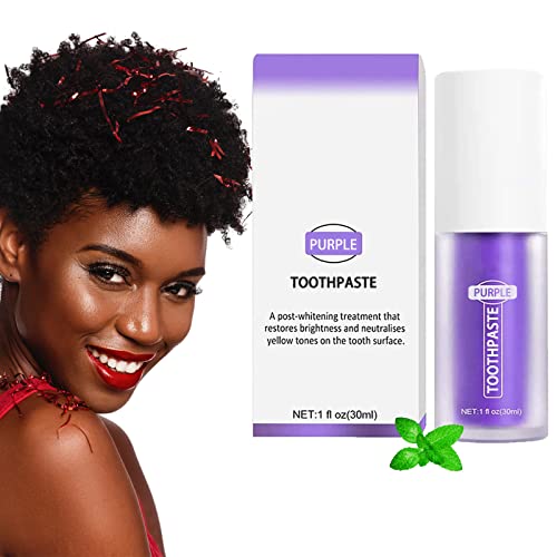 Purple Toothpaste For Teeth Whitening, Purple Whitening Toothpaste Extra Whitening, Purple Tooth Whitening Gel Stain Removal Toothpaste For Sensitivity Relief And Enamel Repair #TOP8