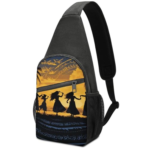 Mochila deportiva cruzada estilo sling para viaje y senderismo miniatura 1