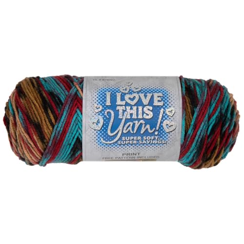 Image of Hobby Lobby Print I Love This Yarn, 406 Dakota, Set of 2 | 4 Medium Weight, 252 Yards Per Skien, For Crocheting & Knitting