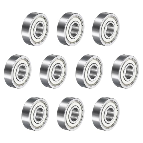 QUARKZMAN 10 Stück 609ZZ Kugellager 9x24x7mm Hochleistungs-Kohlenstoffstahl Doppelschildlager für Elektromotor, Haushaltsgeräte, Gartengeräte