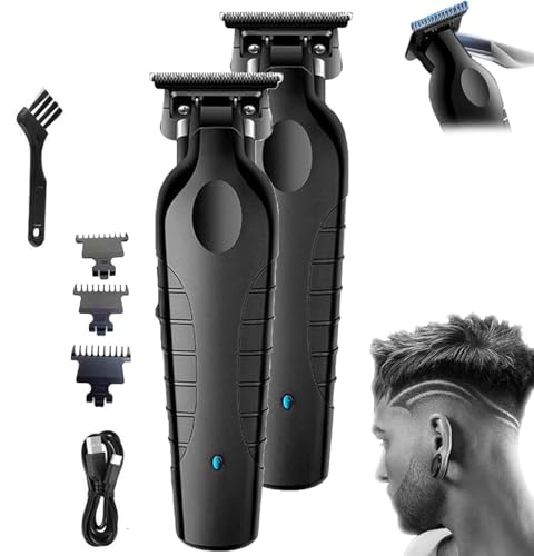 Recortadora opaca con cero huecos, recortadora de pelo de barberos Tonic de alta calidad, sin huecos, recargable inalámbrica, corte rápido (2 unidades)