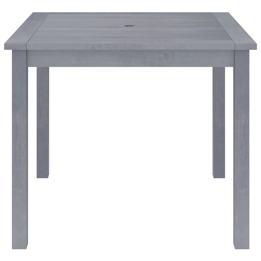 stół ogrodowy z litego drewna akacjowego, 88 x 88 x 74 cm, na taras i do patio, wytrzymały stół do jadalni o ponadczasowym wzornictwie i łatwej w pielęgnacji powierzchni, odporne na warunki