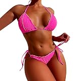 Wdgfv Badeanzug Push Up Bademode BadeanzüGe Damen Ruched Tankini Tankini MäDchen 164 Bikini Mit Hose beachlife Bikini Spitzen Bikini Rot Braun