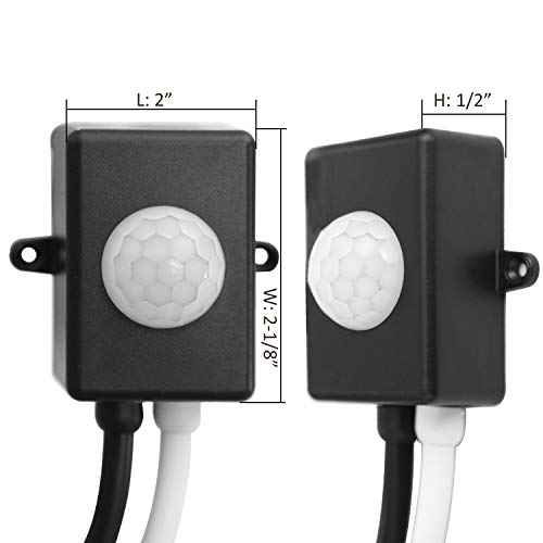 Facon Pir Motion Sensor Switch, Voltage: 12V Dc, Rv Light Sensor Switch, Compatible To Use With Led Lights, Strip Lights, Incandescent And Halogen Bulbs(Black) #TOP4