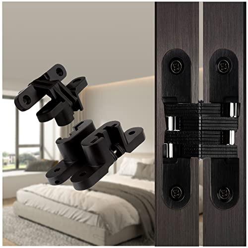 YIDELAI Cerniere a scomparsa Cerniere invisibili in lega di zinco con angolo di apertura da 0 a 180 gradi