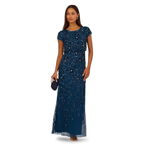 Image of Adrianna Papell Embellished Mikado Gown