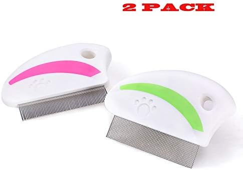 2 Pack Combs for Dogs Cats Hairy animal Protect Comb