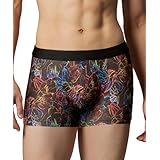 [ブロス バイ ワコールメン] ボクサーパンツ 【立体フロントで、快適キープ】 肌あたり軽減設計 華やかなお花のデザイン 前閉じ GT3220 メンズ BL(GT3220) L