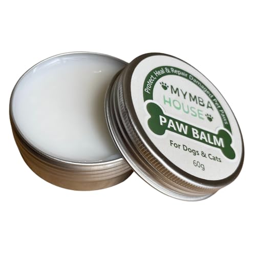 Mymba Bálsamo Hidratante para Patas y Nariz de Perros y Gatos - Protector Natural, Orgánico y Seguro para Todo el Año - Hidratación, Nutre y Repara - Crema Almohadillas Perro y Gato y Crema Nariz
