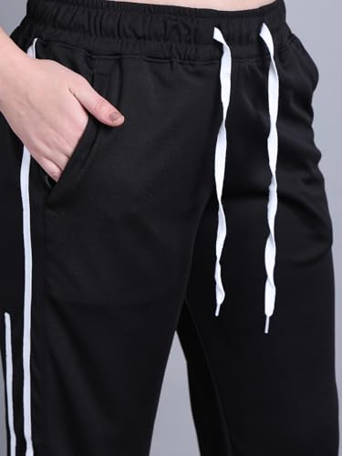 Image of Mack Jonney Striped | Relaxed Fit | Polyster Lycra Trackpant for Women-M01