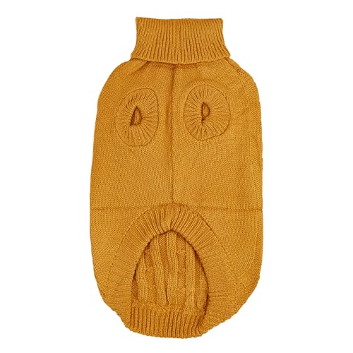 Image of Dog Sweater Soft Warm Turtleneck Knitted Clothes for Small Medium Large Pet