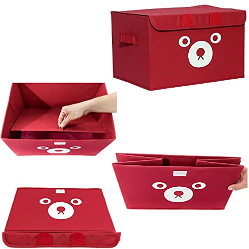 Katabird Toy Storage Chest Box For Kids And Babies – Collapsible Organizer Bin For Boys & Girls With Flip Lid – Gift Baskets For Small Toys, Stuffed Animal - Toy Boxes To Keep Playroom & Nursery Happy #TOP5