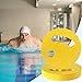 Yellow 18x3 Cm 2 Pieces Water Exercise Discs EVA Floating Aqua Training Disc Pool Workouts Aid with Ergonomic Grip for Adults Swimming Beginners Teens Women Boys Men