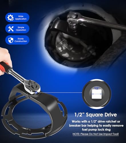 image for Yoursme Fuel Tank Lock Ring Tool Fuel Pump Senders Remove Install Tool