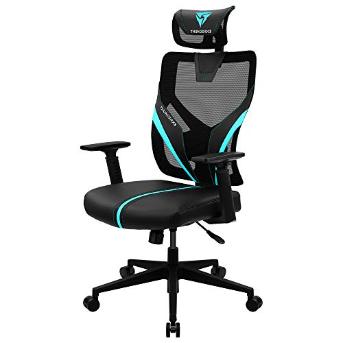 Cadeira Ergonomic Yama1 Preta/Cyan THUNDERX3, Thunderx3, YAMA1 YAMA1, Preta/Cyan