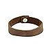 Soft Leather Bracelet with rustic clasp (7-inch wristband) Handmade by Hide & Drink :: Bourbon Brown