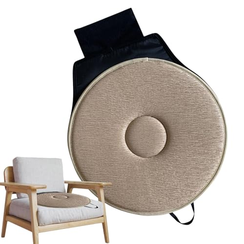 Asiento de automóvil giratorio - Cojín de espuma giratorio de 360° | Almohadilla cómoda antideslizante | Estera portátil para asiento de apoyo al aire libre, para ancianos, mujeres embarazadas, camión